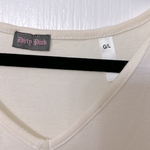 Dirty pink gold studed  and beige dress size L - Picture 2 of 3